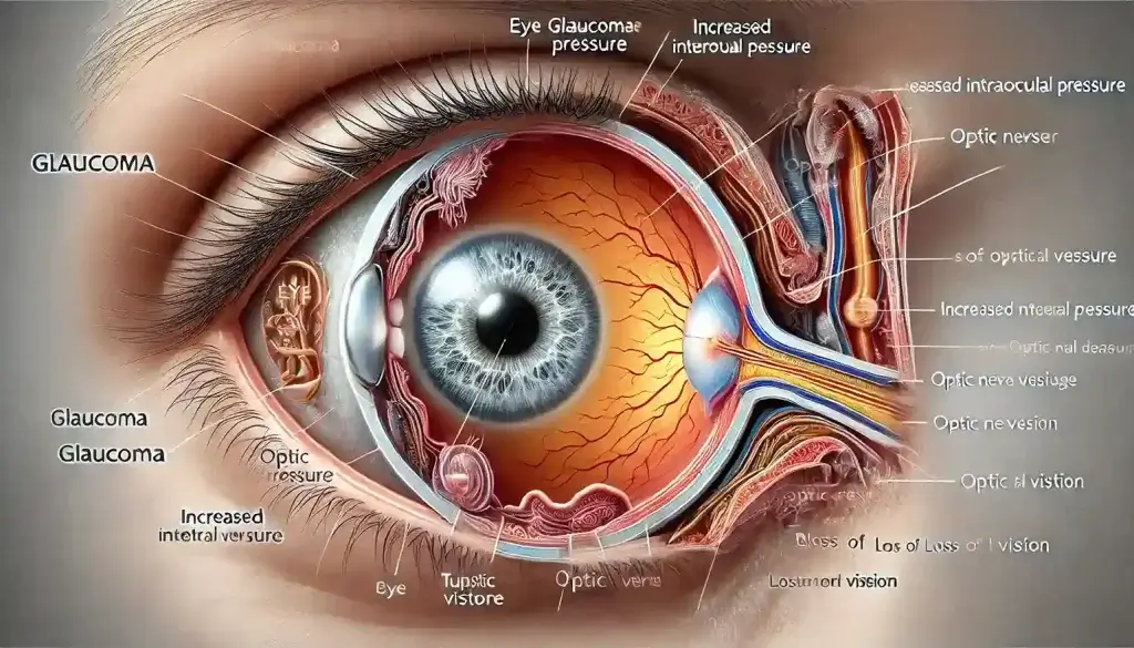 علائم بیماری آب سیاه یا گلوکوم در چشم